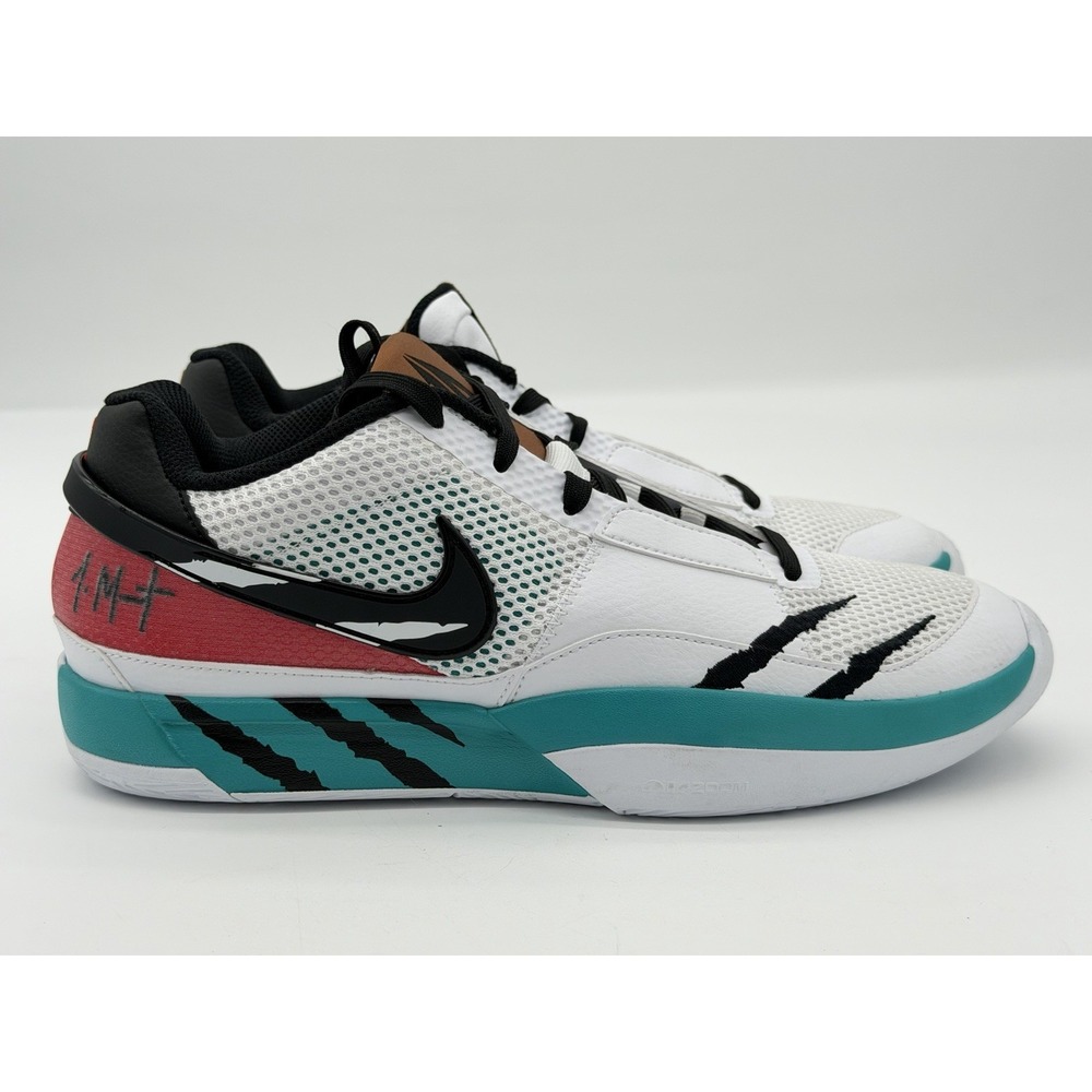 Men's Size 9.5 - Nike Ja 1 Reverse Scratch FV5957-100 Basketball Shoes